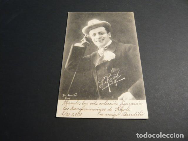 Postales: POSTAL DE LEOPOLDO FREGOLI MAGO MAGIA ILUSIONISMO TRANSFORMISTA CIRCO REVERSO SIN DIVIDIR