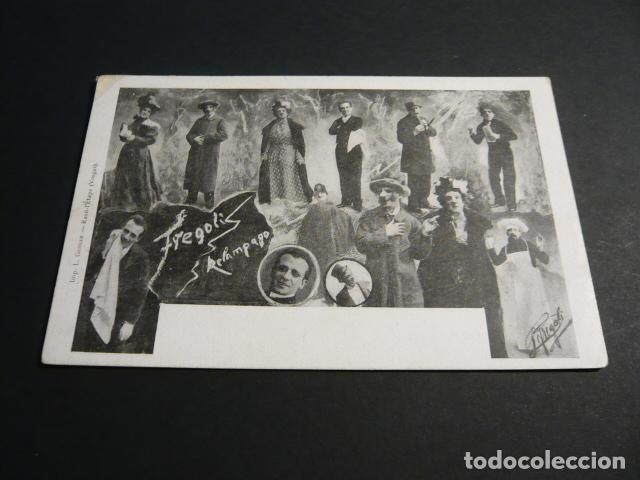 Postales: POSTAL DE LEOPOLDO FREGOLI MAGO MAGIA ILUSIONISMO TRANSFORMISTA CIRCO REVERSO SIN DIVIDIR