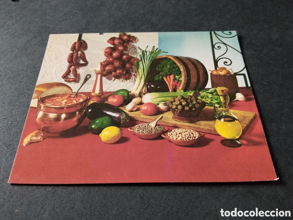 Postales: Postal aceite de oliva bodeg&oacute;n