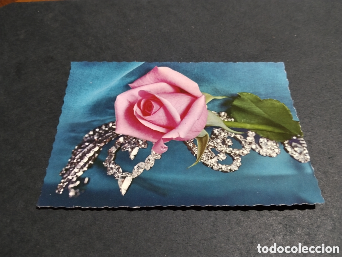 Postales: Postal flores rosa ....