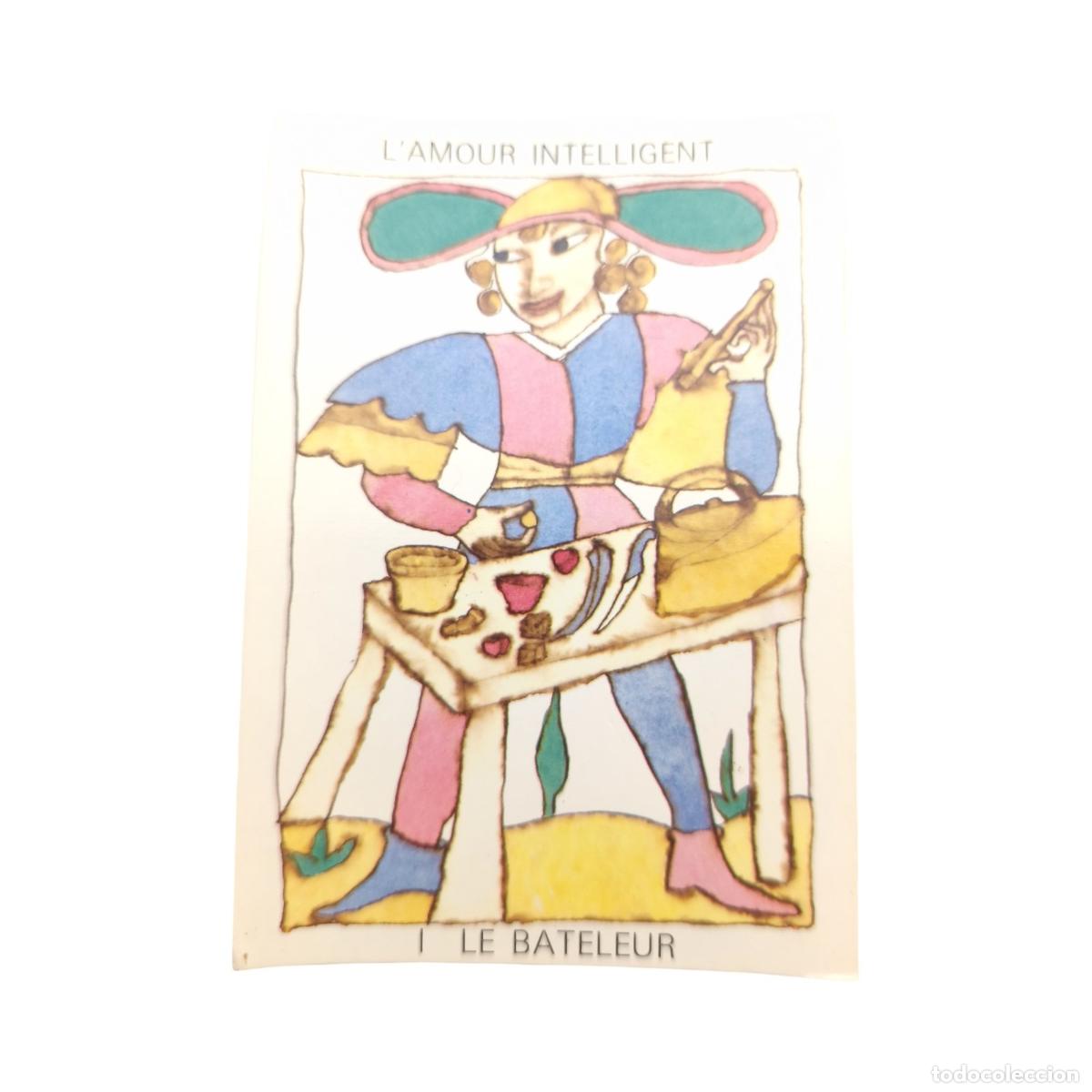 Postais: Postal Tarot d'Amour - Christine Lesueur - I Le Bateleur (L'Amour Intelligent) - Claude Aubert Ed. 1
