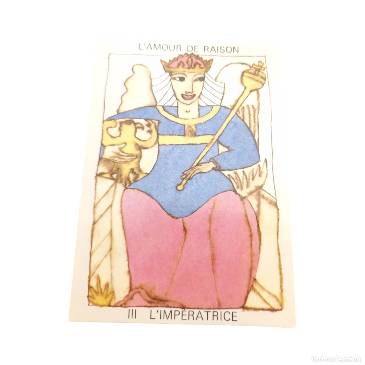 Postais: Postal Tarot d'Amour - Christine Lesueur - III L'Imp&eacute;ratrice (L'Amour de Raison) - Claude Aubert Ed.