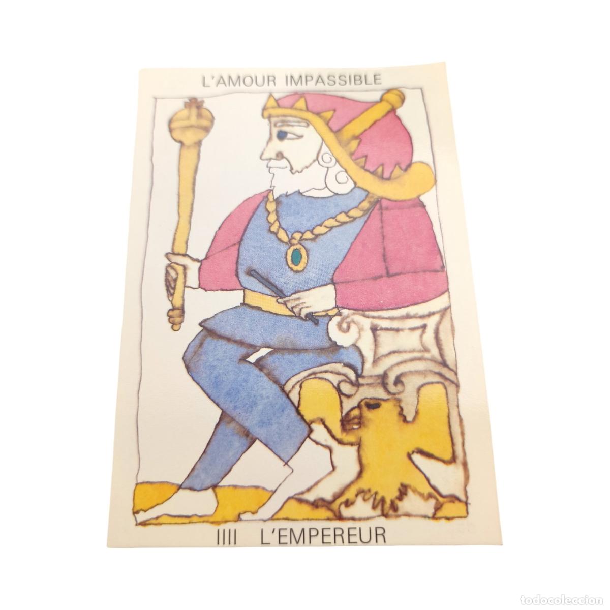 Postkarten: Postal Tarot d'Amour - Christine Lesueur - IIII L'Empereur (L'Amour Impassible) - Claude Aubert Ed.