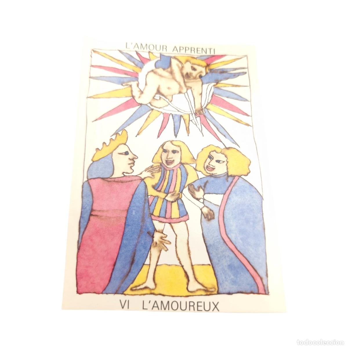 Postkarten: Postal Tarot d'Amour - Christine Lesueur - VI L'Amoureux (L'Amour Apprenti) - Claude Aubert Ed. 1985