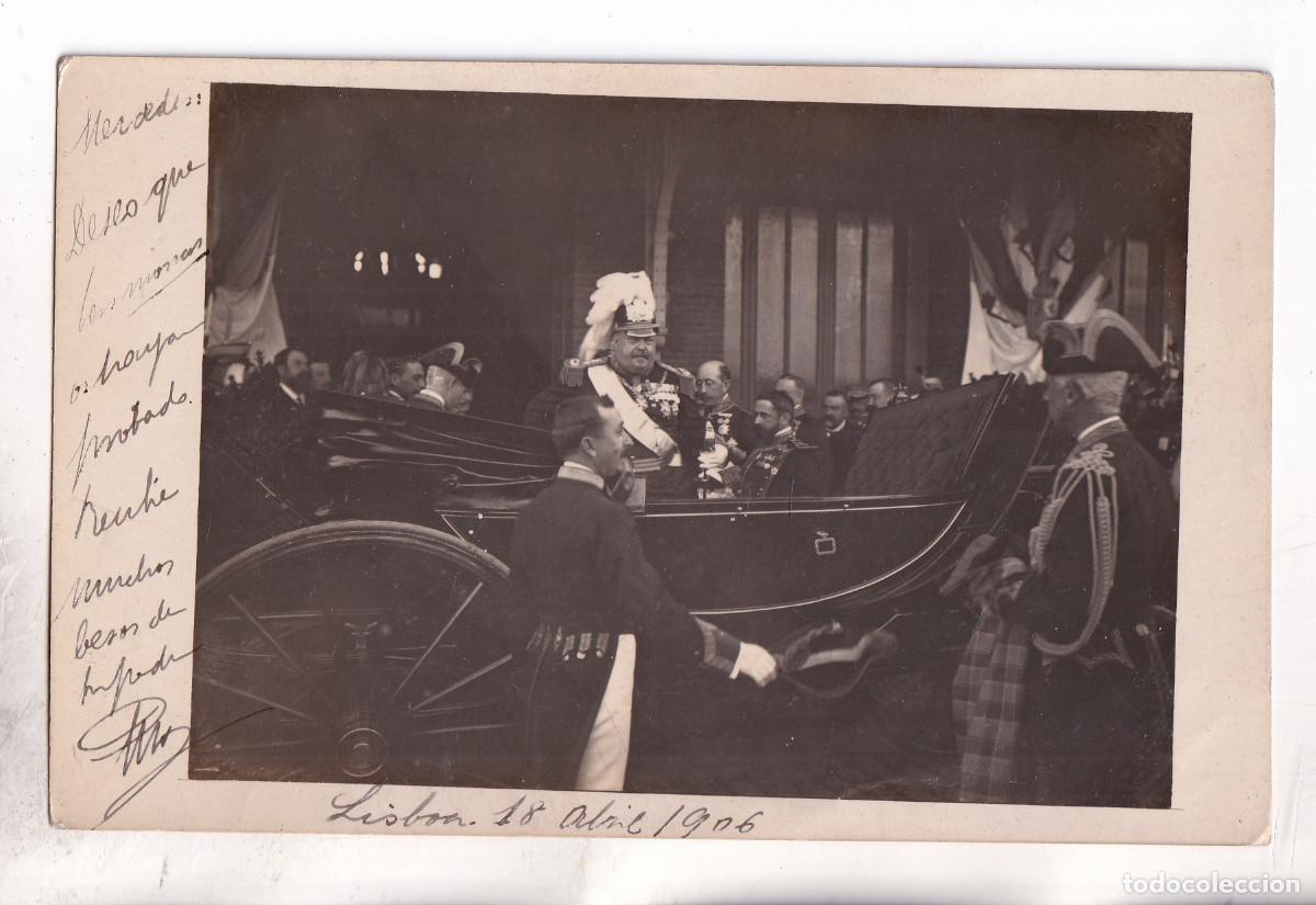 Postales: POSTAL FOTOGR&Aacute;FICA. EL REY CARLOS I DE PORTUGAL. LISBOA, 1906.