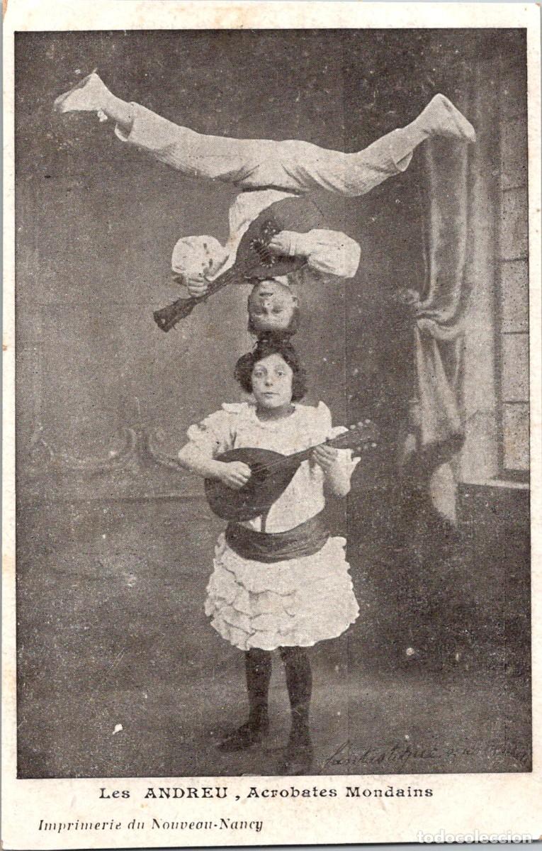 Postales: Circo - Les Andreu - Acrobates Mondains - Postal Francesa - 138x89mm - Familia de Charlie Rivel ?