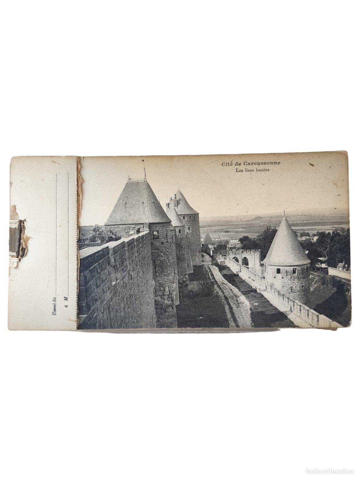 Postales: Postal Antigua Libretillo Cit&eacute; de Carcassonne Carcasona 18 Tarjetas Postales Francia c. 1910-1920 17