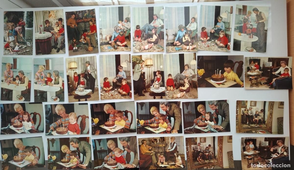Postales: LOTE DE 28 POSTALES DE LOS A&Ntilde;OS 70. FAMILIAS
