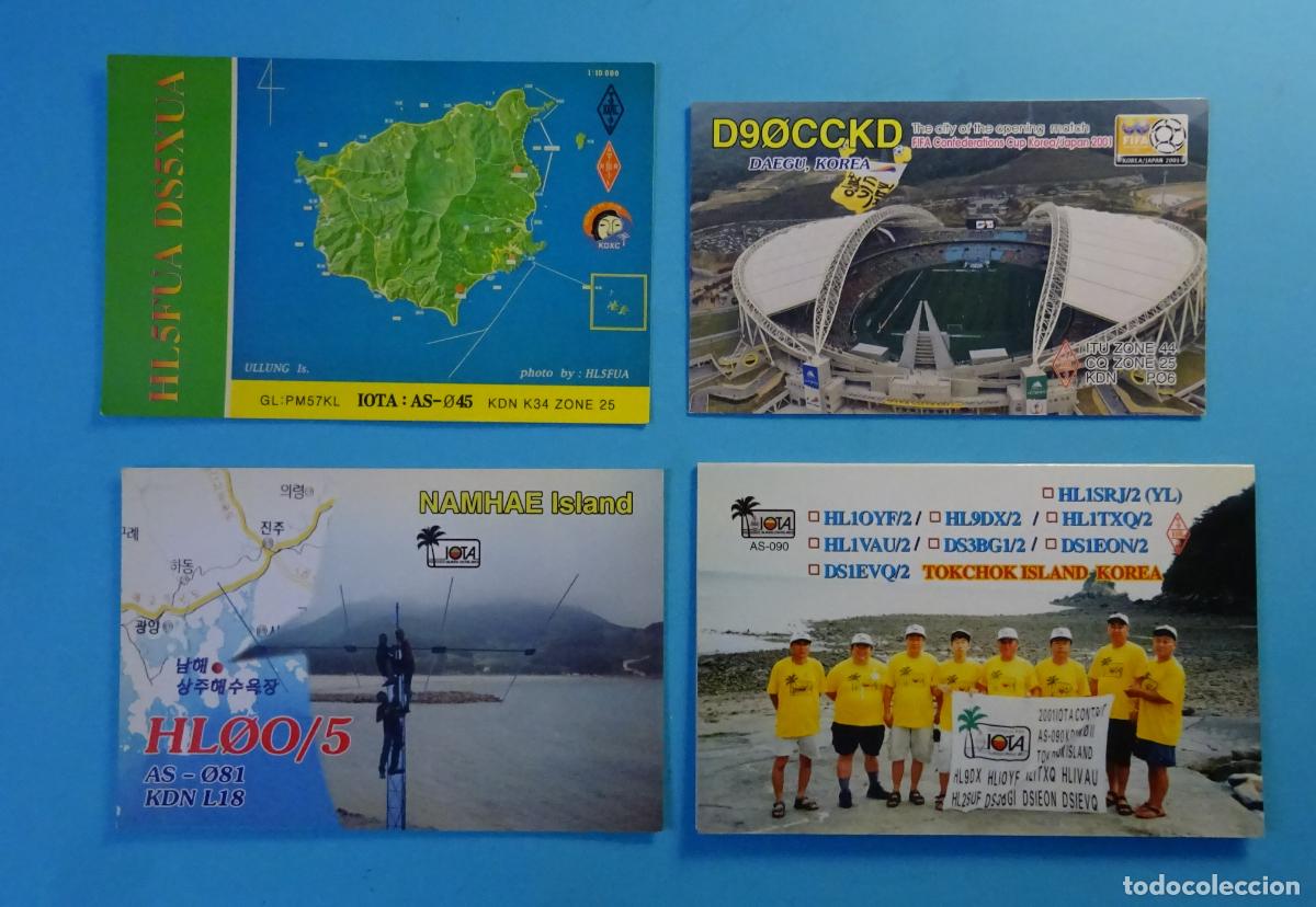 Postales: CUATRO TARJETAS RADIOAFIONADOS KOREA DEL SUR