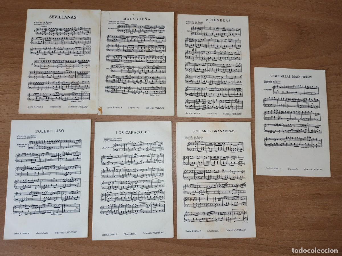 Postais: COLECCI&Oacute;N DE BAILES POPULARES ESPA&Ntilde;OLES. COLECCI&Oacute;N FIDELIO. 7 POSTALES