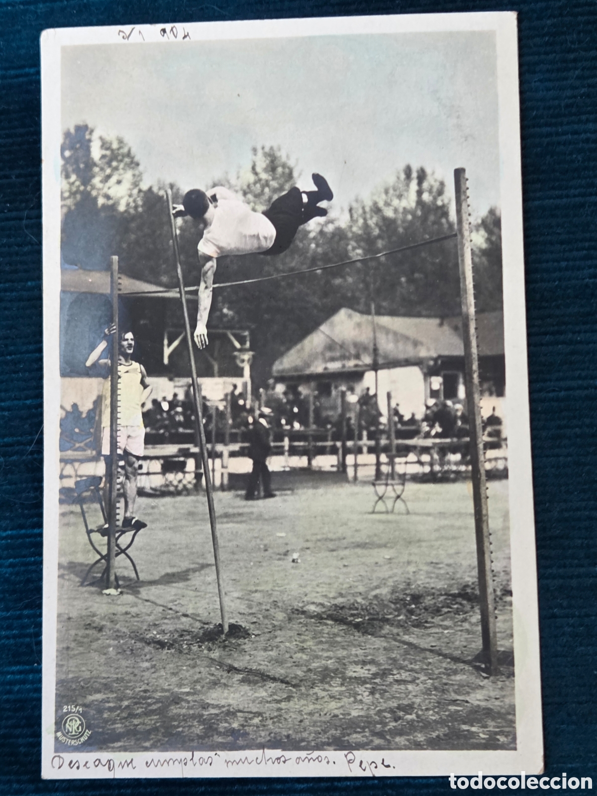 Cartes Postales: Postal Alemana SALTO CON P&Eacute;RTIGA