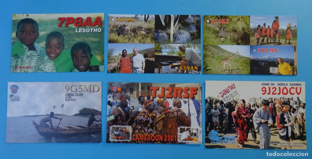 Postais: SEIS TARJETAS RADIOAFIONADOS &Aacute;FRICA