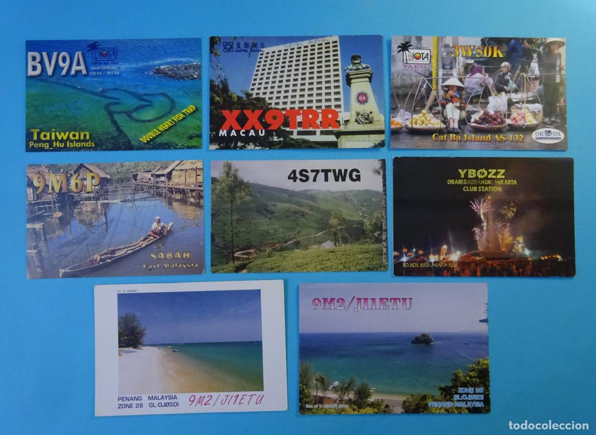 Cartes Postales: OCHO TARJETAS RADIOAFIONADOS ASIA