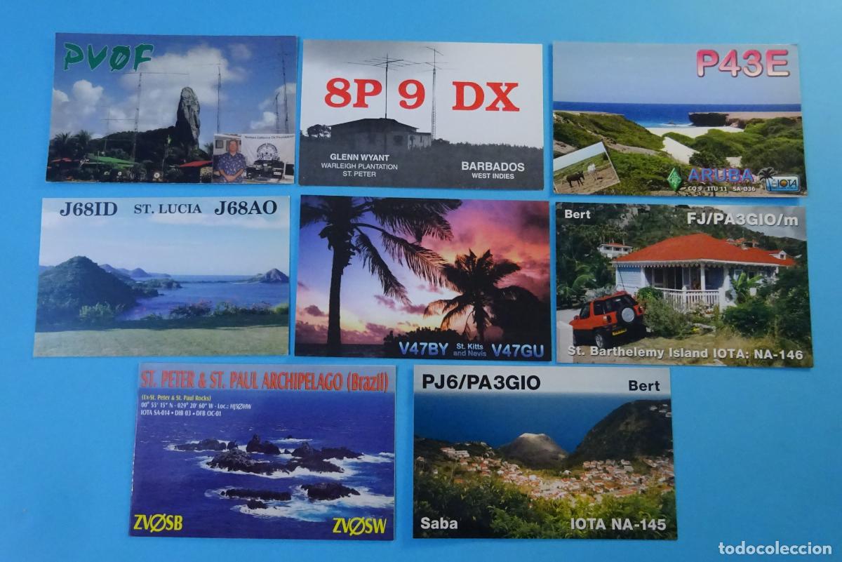 Postcards: OCHO TARJETAS RADIOAFIONADOS SUDAM&Eacute;RICA, CARIBE