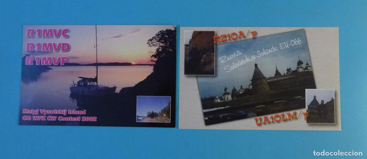 Postcards: DOS TARJETAS RADIOAFIONADOS RUSIA