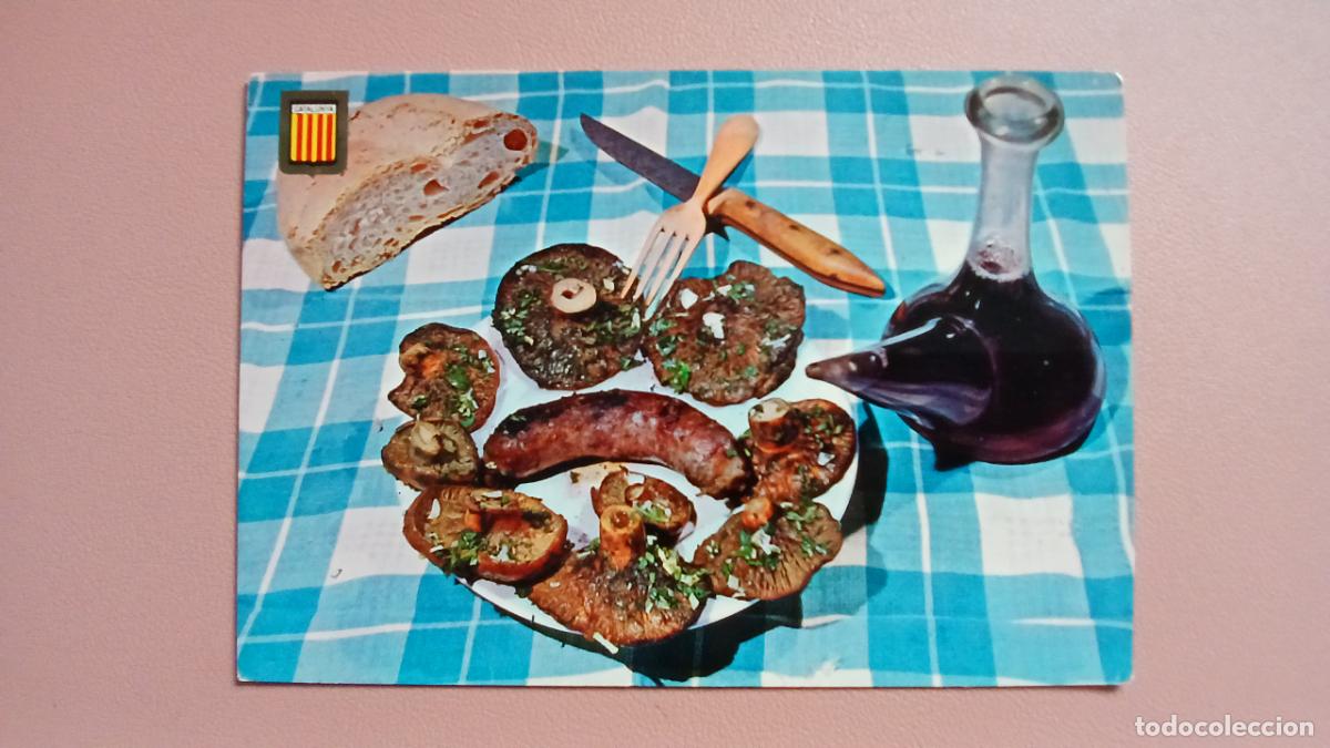 Postales: POSTAL PLATOS TIPICOS BOTIFARRA AMB BOLETS - SOBERANAS ESCUDO DE ORO N&ordm; 653 S/C