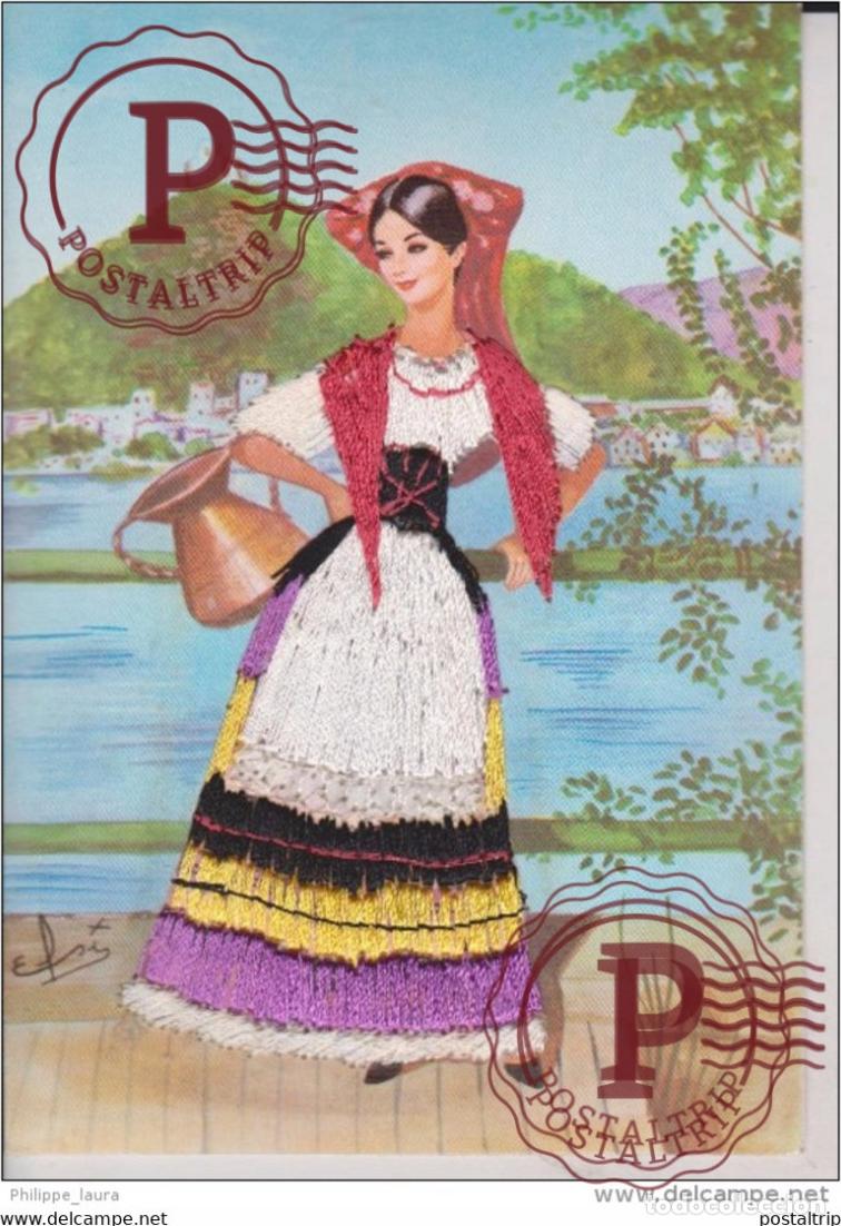 Postales: POSTAL BORDADA UMBRIA COSTUME REGIONALE