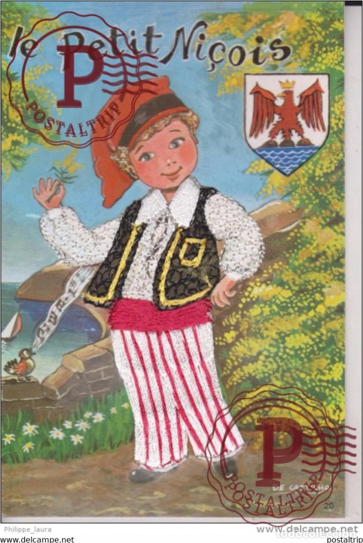 Postales: POSTAL BORDADA LE PETIT NI&Ccedil;OIS