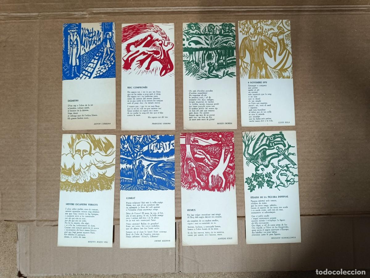 Postales: LOTE 8 ANTIGUAS TARJETAS, POEMAS AUTORES VARIOS DE OSONA, 1974, MARTI I POL, POESIA PLANA DE VIC P30