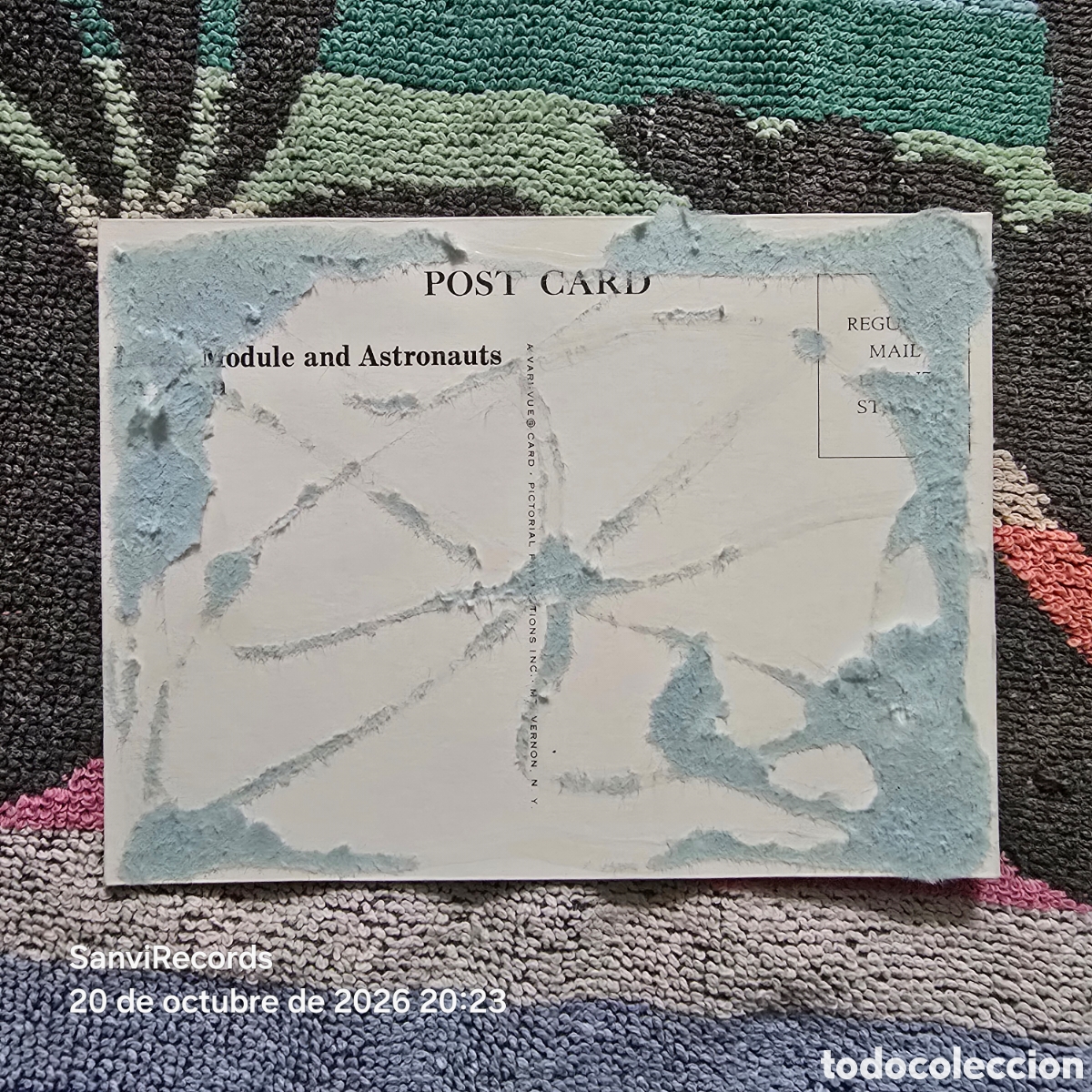 Postales: POSTAL: MODULE AND ASTRONAUTS - Foto 2