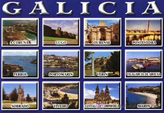 Postales: Galicia.  VARIAS VISTAS - Foto 1