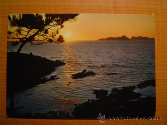Postales: POSTAL GALICIA PUESTA DE SOL CIRCULADA - Foto 1
