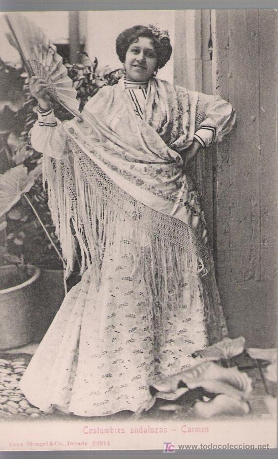Postales: Costumbres Andaluzas. Carmen - Foto 1
