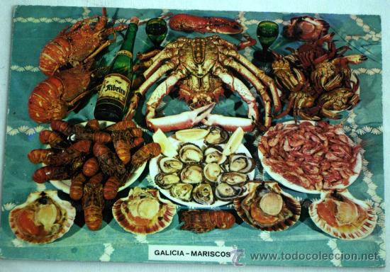 Postales: Postal Galicia mariscos - Foto 1
