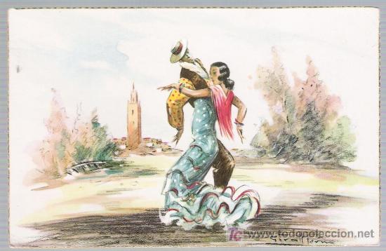 Postales: Folklore Espa&ntilde;ol. - Alegr&iacute;as. - Foto 1