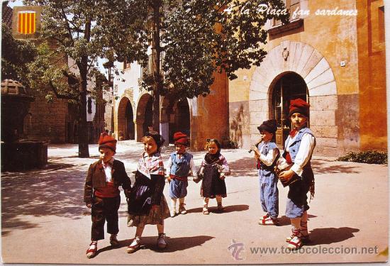 Postales: CATALUNYA TIPICA A la Pla&ccedil;a fan sardanes - Foto 1