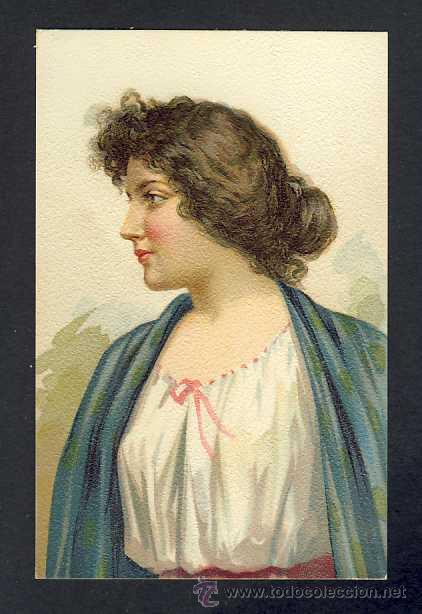 Postales: Postal ilustrada: Mujer (num.1317) - Foto 1