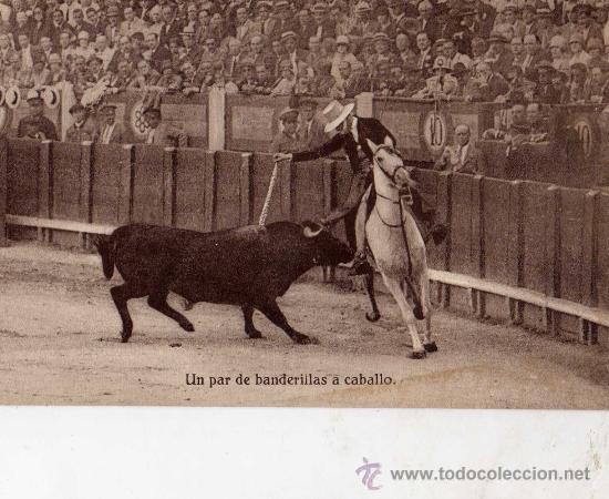 Postales: UN PAR DE BANDERILLAS A CABALLO SIN CIRCULAR - Foto 1