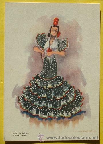 Postales: POSTAL DE BAILARINA FLAMENCA - Foto 1