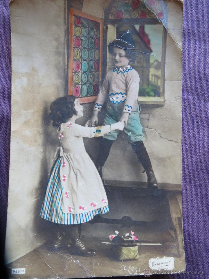 Postales: ni&ntilde;os epoca - Foto 1