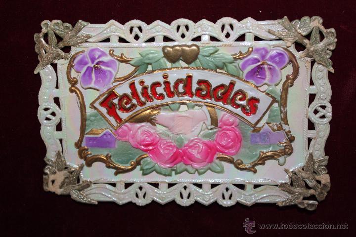 Postales: ANTIGUA POSTAL EN RELIEVE DE ESTILO MODERNISTA. SIN CIRCULAR - Foto 1