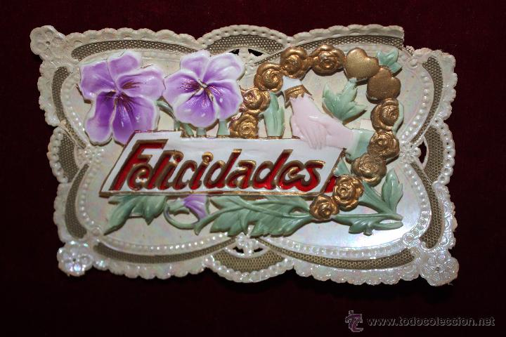 Postales: ANTIGUA POSTAL EN RELIEVE DE ESTILO MODERNISTA. SIN CIRCULAR - Foto 1