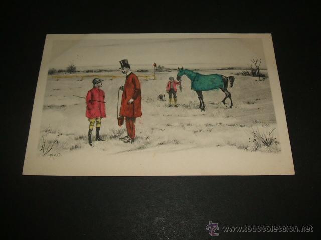 Postales: HIPICA POSTAL ILUSTRADA ANTERIOR A 1905 - Foto 1