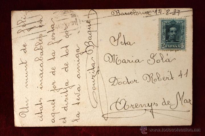 Postales: ANTIGUA POSTAL DE ESTILO MODERNISTA. CIRCULADA - Foto 2