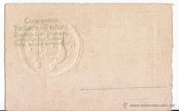 Postales: PRECIOSA POSTAL MODERNISTA EN RELIEVE. SIN CIRCULAR. - Foto 2