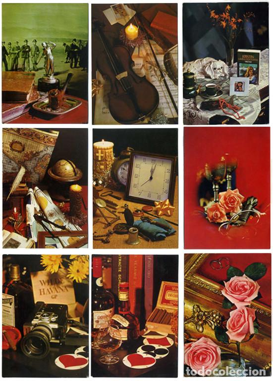 Postales: 9 Postales Bodegones. Proceso PAGSA. COLECCI&Oacute;N PERLA Sin circular. - Foto 1