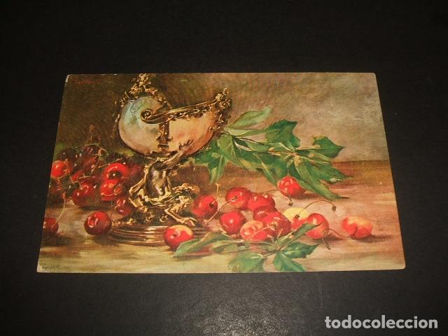 Postales: CEREZAS POSTAL ILUSTRADA - Foto 1