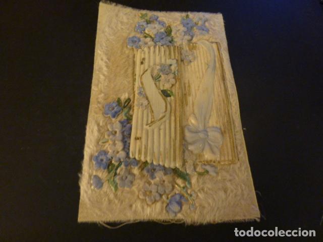 Postales: POSTAL DESPLEGABLE TELA Y RELIEVES - Foto 1