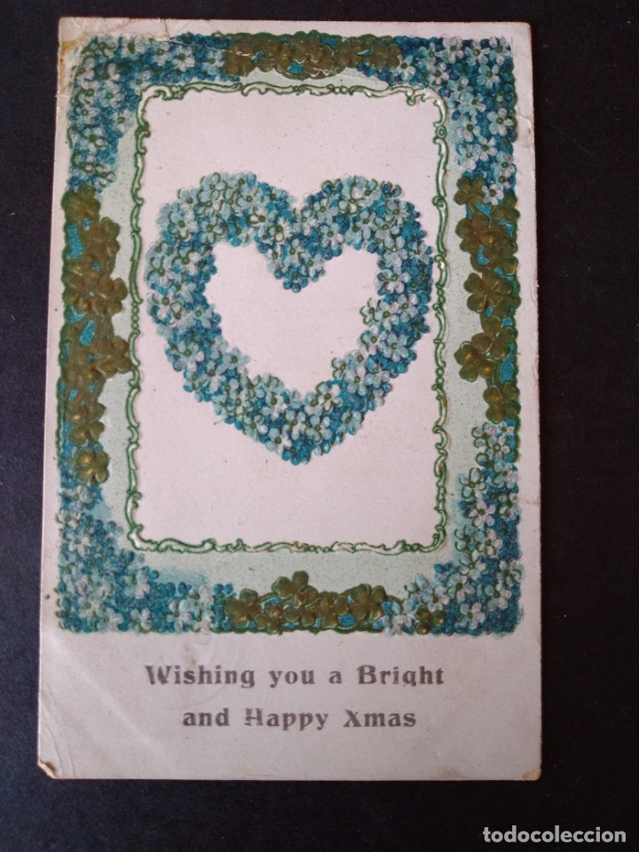 Postales: FLORES EN RELIEVE POSTAL - Foto 1