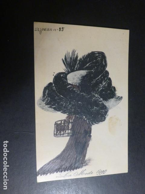 Postales: LA MODA 1900 SOMBRERO POSTAL - Foto 1