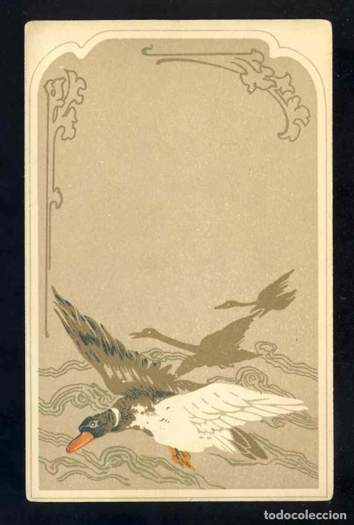 Postales: Postal ilustrada modernista. Patos - Foto 1