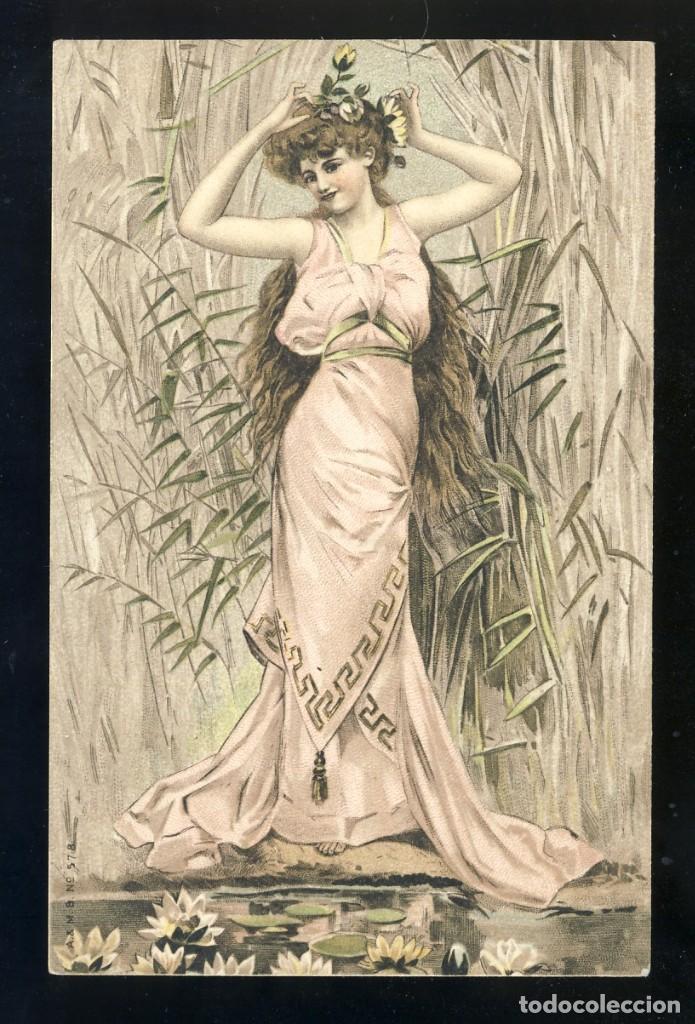 Postales: Postal modernista: Mujer - Foto 1