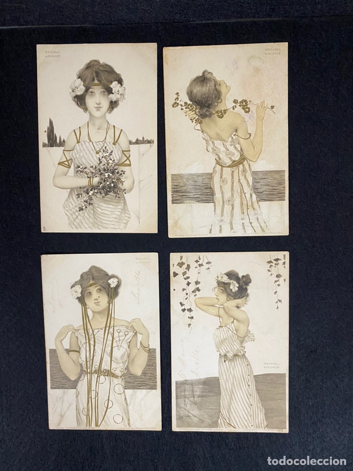 Postales: Raphael kirchner 4 postales - Foto 1