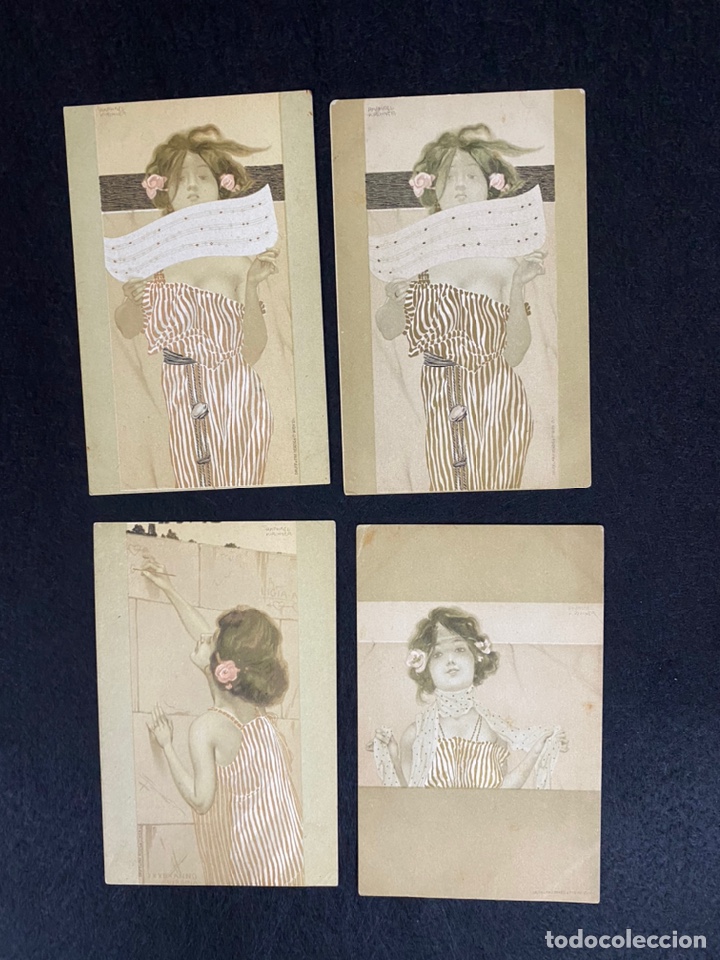 Postales: Raphael kirchner 4 postales - Foto 1