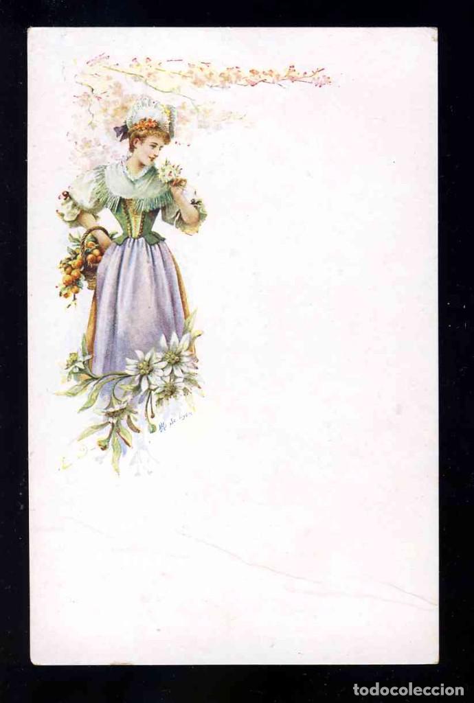 Postales: Postal modernista: Mujer - Foto 1