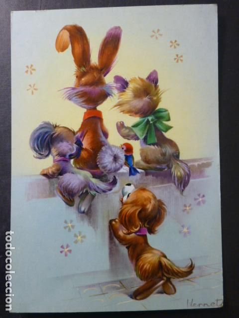 Postales: I. VERNET ILUSTRADORA POSTAL ANIMALES - Foto 1